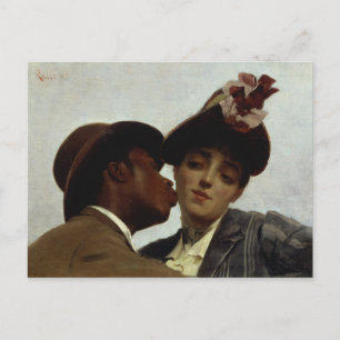 The Kiss, 1887 Vykort