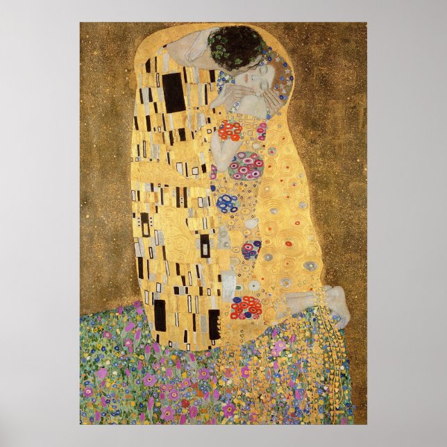 The Kiss, 1907-08 Poster (Framsidan)