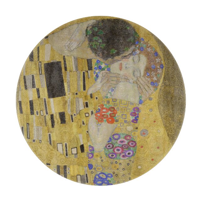 The Kiss, Art Nouveau Oil Painting, Gustav Klimt (Framsidan)