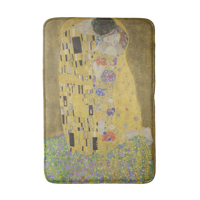 The Kiss, Art Nouveau Oil Painting, Gustav Klimt Badrumsmatta (Framsidan (Vertikal))