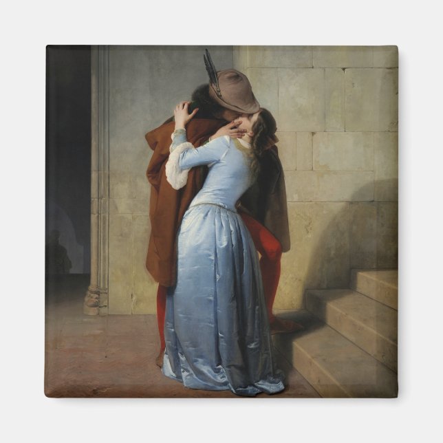 The Kiss (av Francesco Hayez) Magnet (Framsidan)
