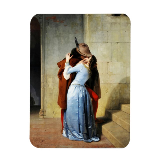 The Kiss - Francesco Hayez Il Bacio Romantic Magnet (Vertikal)