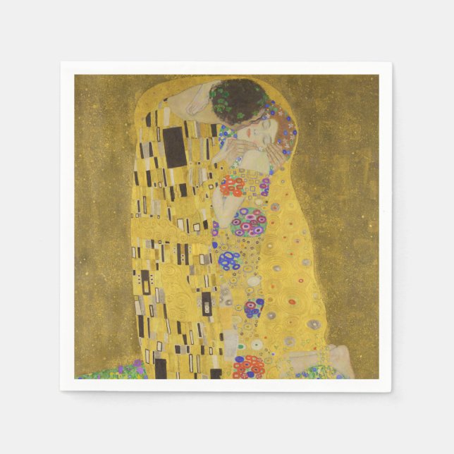 The kiss - Gustav Klimt Pappersservett (Framsidan)