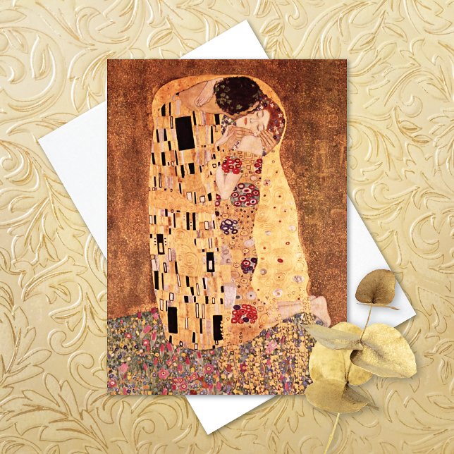 The Kiss Painting Gustav Klimt Kort (Skapare uppladdad)