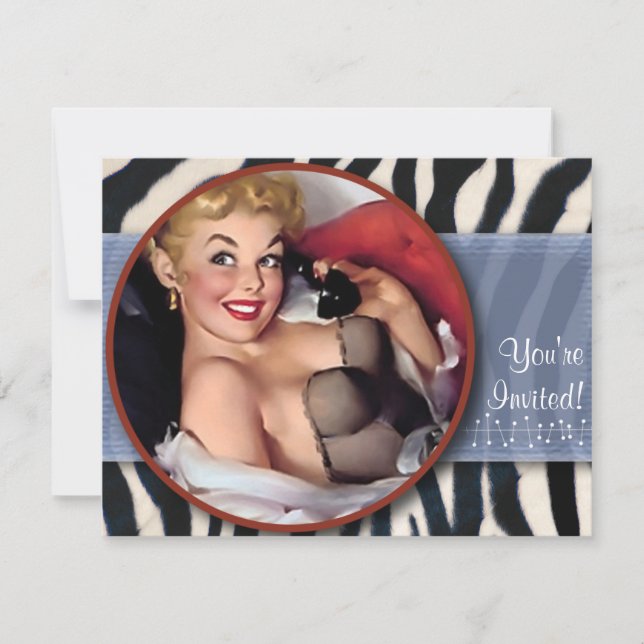 The Kitsch Bitsch: INBJUDAN TILL FEST / Zebra (Framsida)