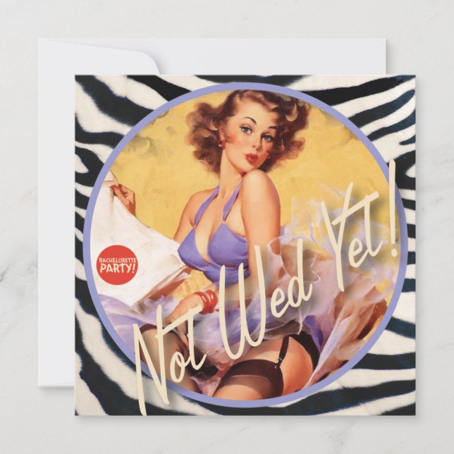 The Kitsch Bitsch : Inte gifta än! Inbjudningar (Framsida)