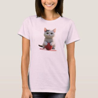 The Kitten and the Red Yarn T Shirt