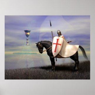 The Knight Templar and the Grail Poster