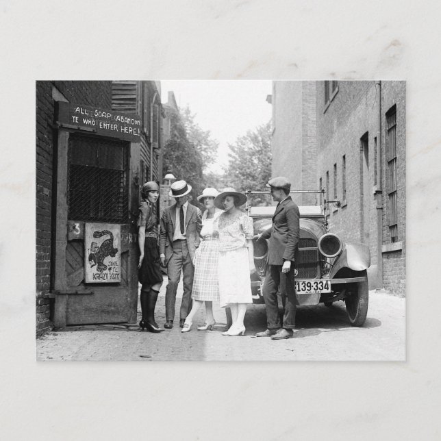 The Krazy Kat Speakeasy, 1921 Vykort (Framsida)