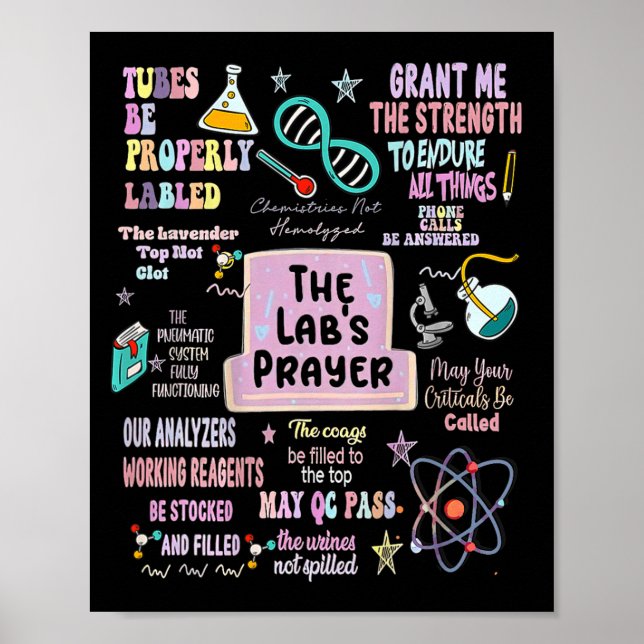 The Labs Bön Medicinsk Laboratorievetare Lab Poster (Framsidan)