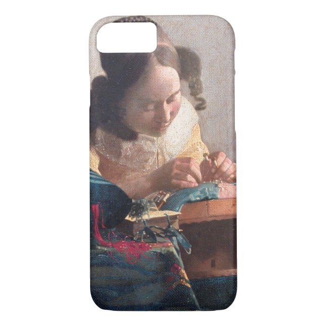 The Lacemaker, Johannes Vermeer, 1669-1670 Case-Mate iPhone Skal (Baksida)