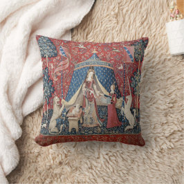 The Lady and the Unicorn (One Desire) Throw Pillow Kudde
