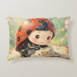 The Ladybug and the Hidden Nectar Kingdom Prydnadskudde