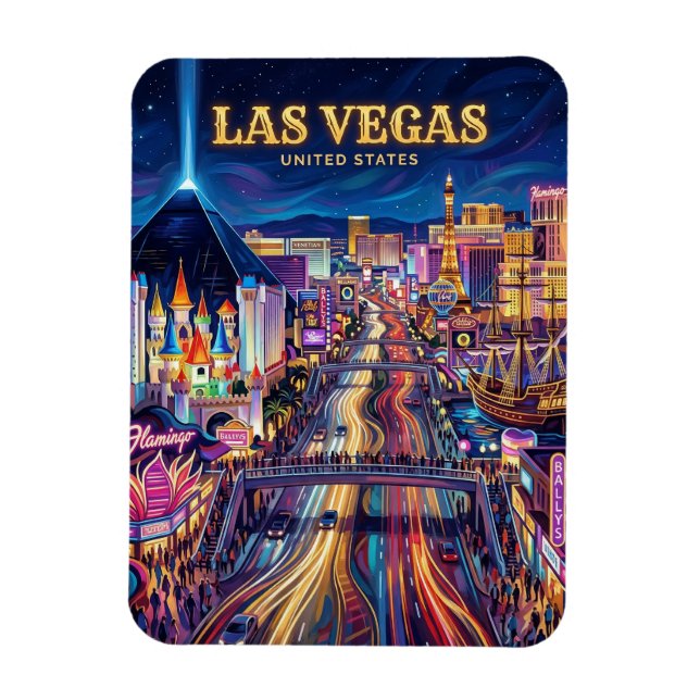 The Las Vegas Strip Nevada Magnet (Vertikal)