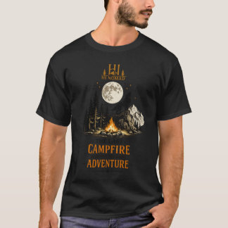 The Last Campfire Adventure - Varg som ylar i vild T Shirt