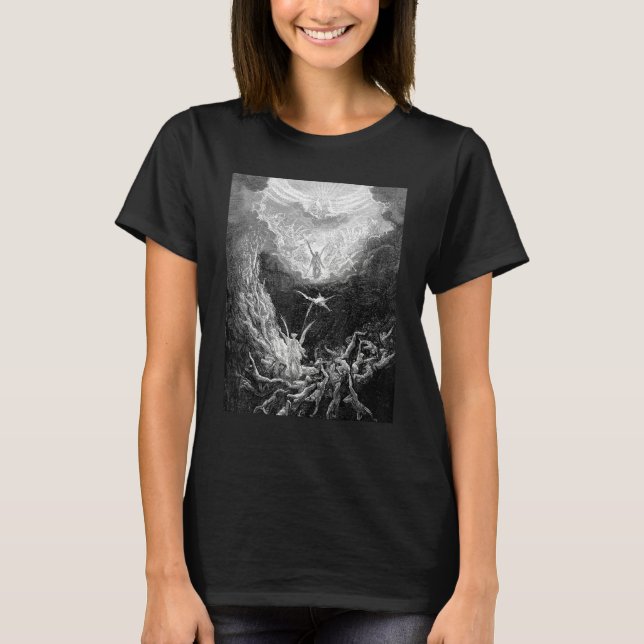 The Last Judgment Gustave Dore Biblical Art T Shirt (Framsida)