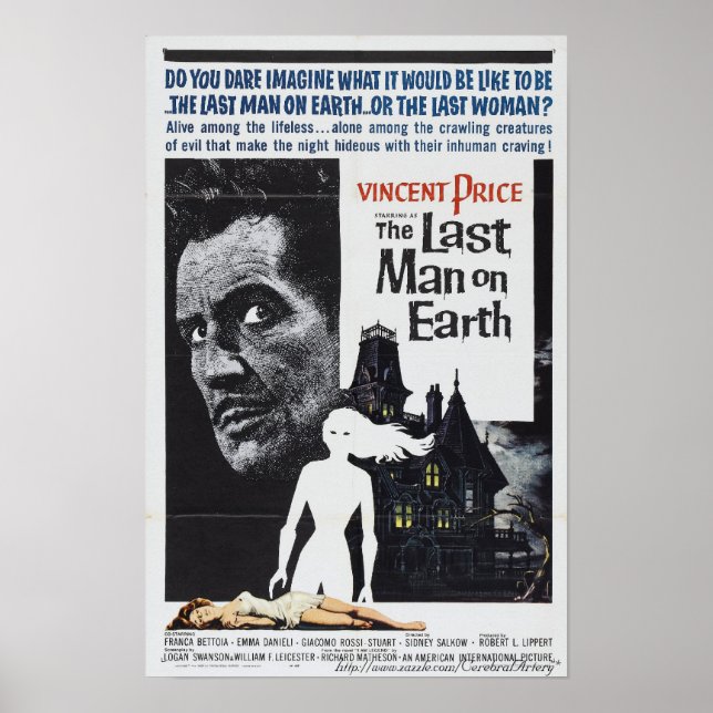 "The Last Man on Earth" (1964) Film Poster (Framsidan)