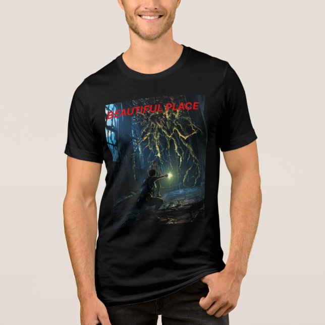 The Last of Us Anime Bella+Canvas Tri-Blend Tee (Framsida)