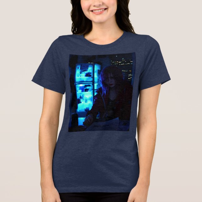 The Last of Us Anime Women's Tri-Blend Tee (Framsida)