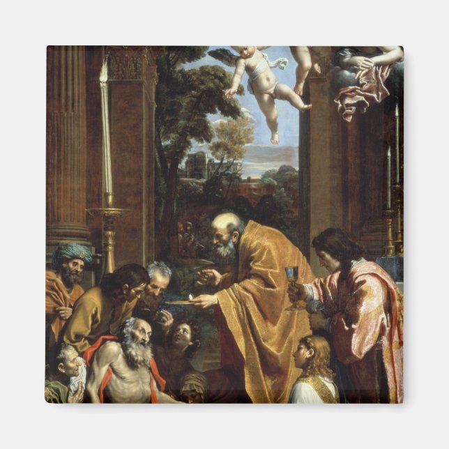 The Last Sacrament of St. Jerome, 1614 Magnet (Framsidan)