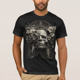 The Last Saint of Bloom and Bone – Gothic Fine Art T Shirt