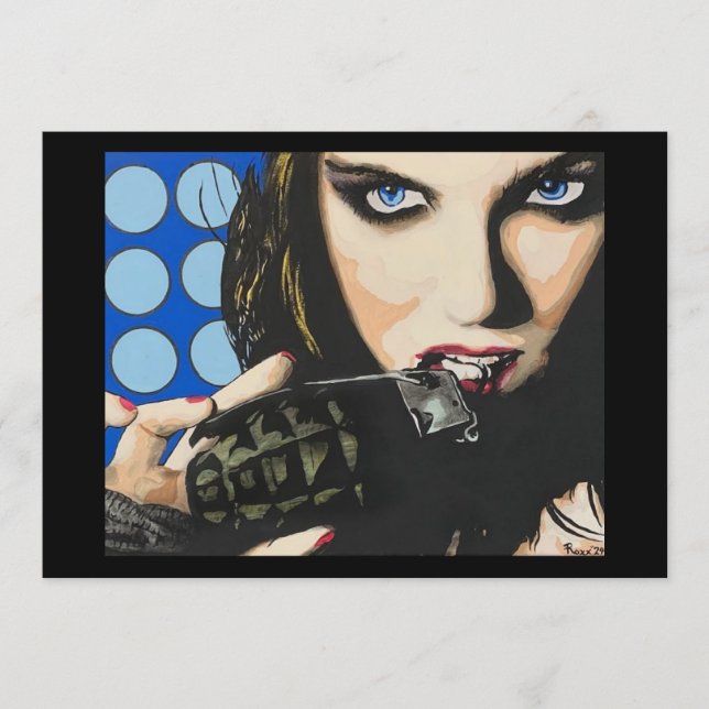 ‘The Last Straw’ Painting on a Small-Scale Print  Inbjudningar (Framsida)