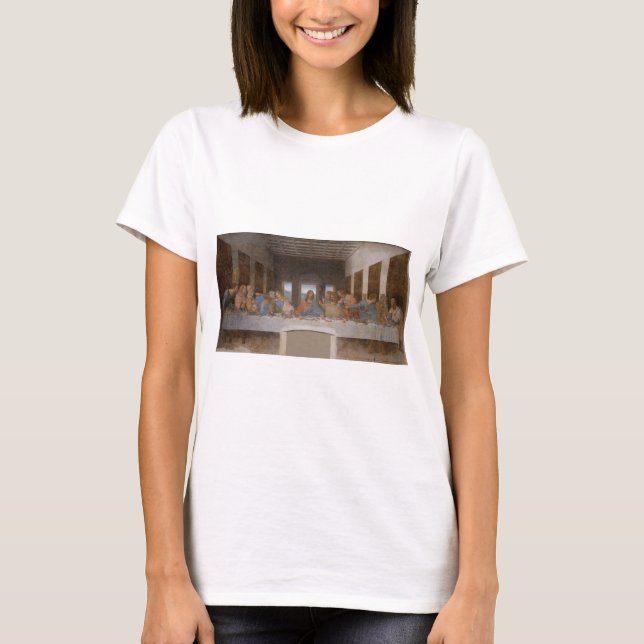 The Last Supper 1495 1498 by Leonardo da Vinci T Shirt (Framsida)