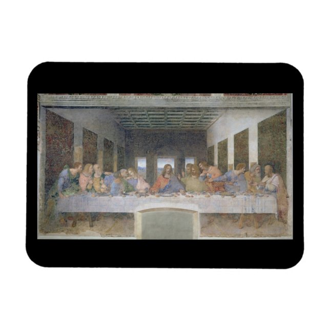The Last Supper, 1495-97 (fresco) Magnet (Horisontell)