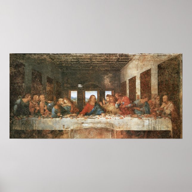 The Last Supper, 1495-97, Leonardo da Vinci Poster (Framsidan)