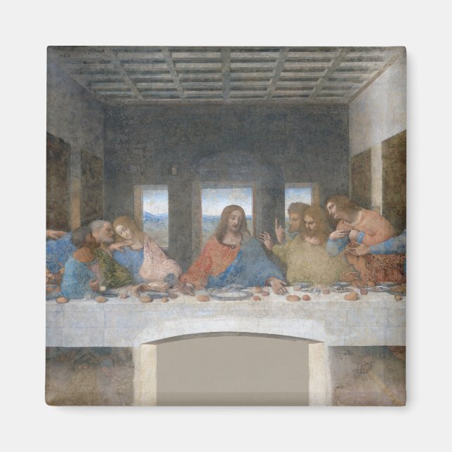 The Last Supper, Leonardo da Vinci, 1495-1498 Magnet (Framsidan)