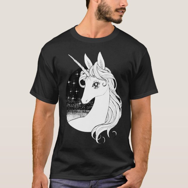 The Last Unicorn funny girl T Shirt (Framsida)