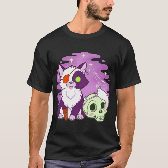 The Last Unicorn Pirate Cat T Shirt (Framsida)