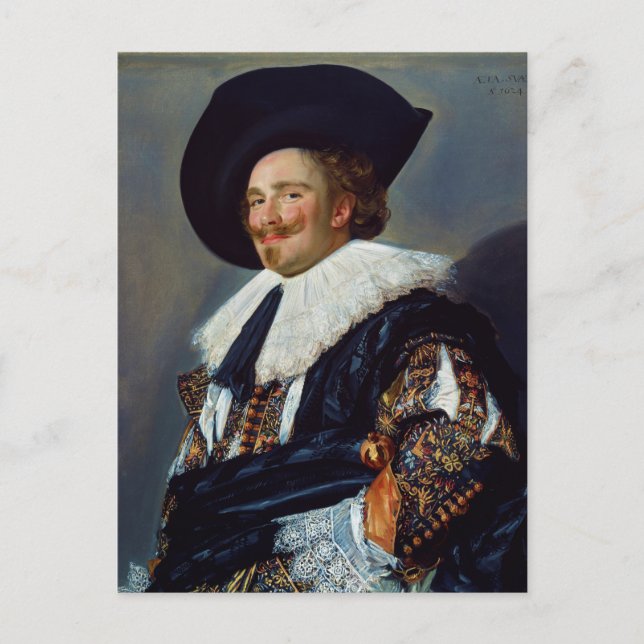 The Laughing Cavalier by Frans Hals (1624) Vykort (Framsida)