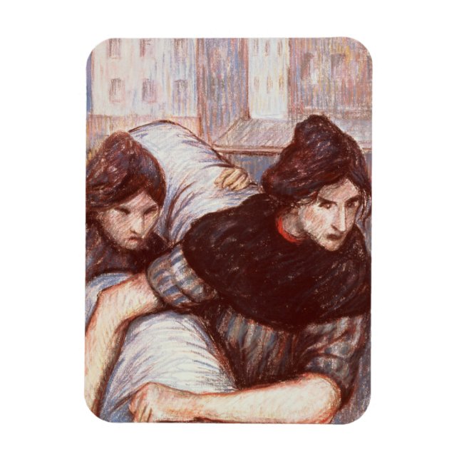 The Launddress, 1898 (pastel on canvas) Magnet (Vertikal)