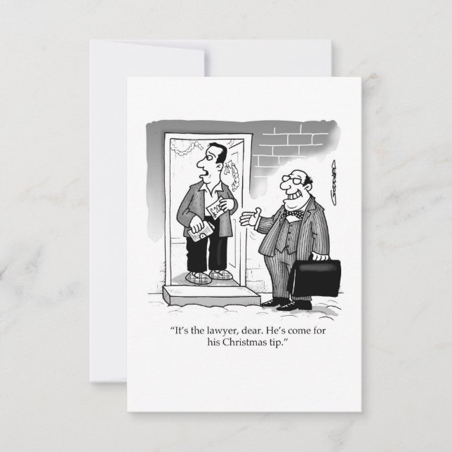 The lawyer comes for his Christmas tip (Framsida)