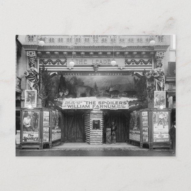 The Leader Theater, 1921 Vykort (Framsida)