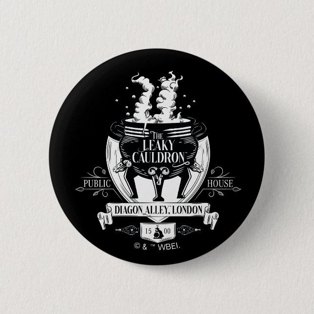THE LEAKY CAULDRON™ Butik Grafik Knapp (Framsida)