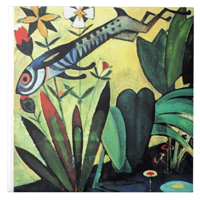 The Leap of the Rabbit Kakelplatta (Framsidan)