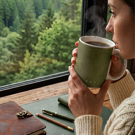 The Legacy | Personalized Author Green Kaffemugg