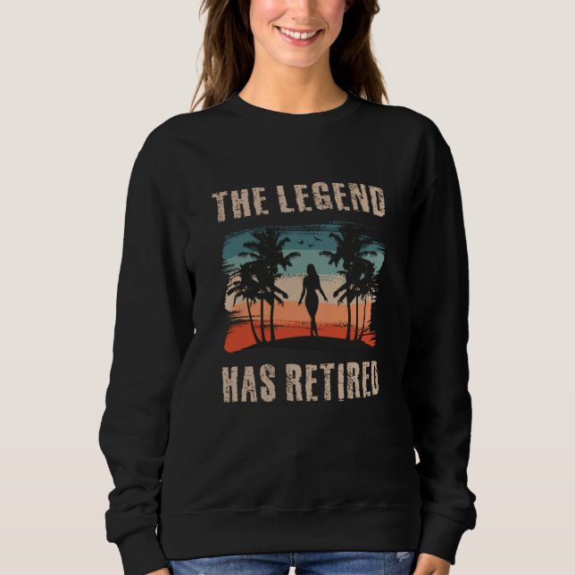 The legend has retired, Retirement, Retiree T Shirt (Framsida)