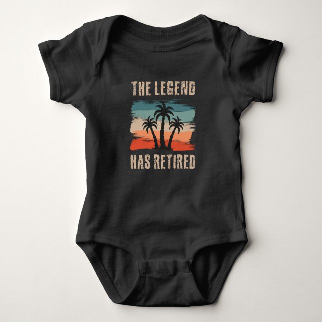The legend has retired, Retirement, Retiree T Shirt (Framsida)