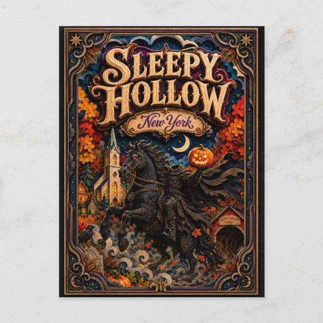 The Legend of Sleepy Hollow, New York Popcut Vykort (Framsida)