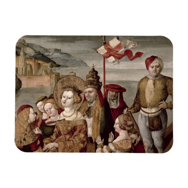 The Legend of St. Ursula, c.1530 (oil on Panel) Magnet (Horisontell)