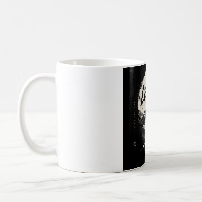 The Legend Vintage Berg Grafik Kaffe Mugg (Vänster)