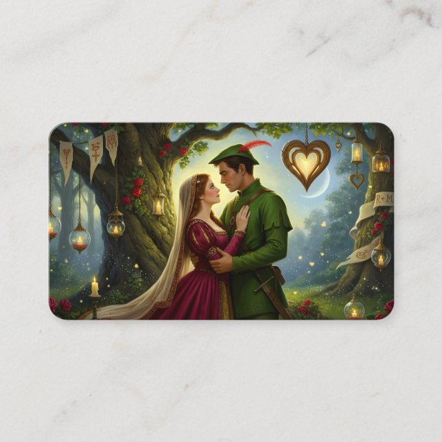 The Legendary Romance of Sherwood Forest Bookmark Visitkort (Framsida)