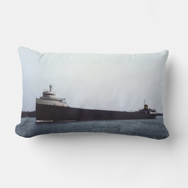 The Legendary S.S. Edmund Fitzgerald Lumbarkudde (Framsida)