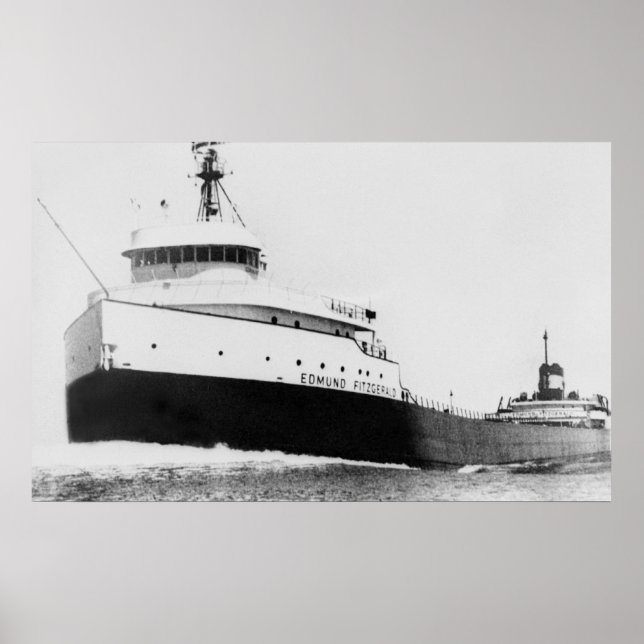 The Legendary S.S. Edmund Fitzgerald Poster (Framsidan)