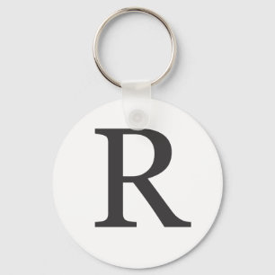 "the letter R" Nyckelring