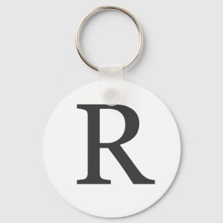 "the letter R" Nyckelring
