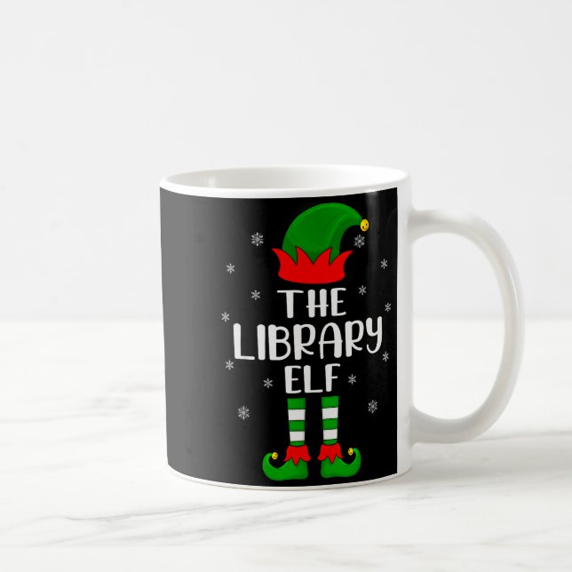 The Library Elf Christmas Party Matching Family Xm Kaffemugg (Höger)